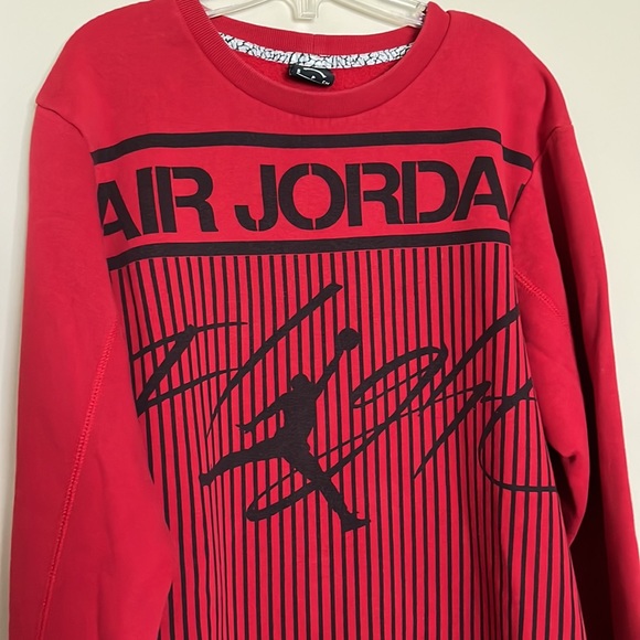 Jordan Other - Vintage Air Jordan Flight Red Crewneck Sweatshirt Size Men’s Small